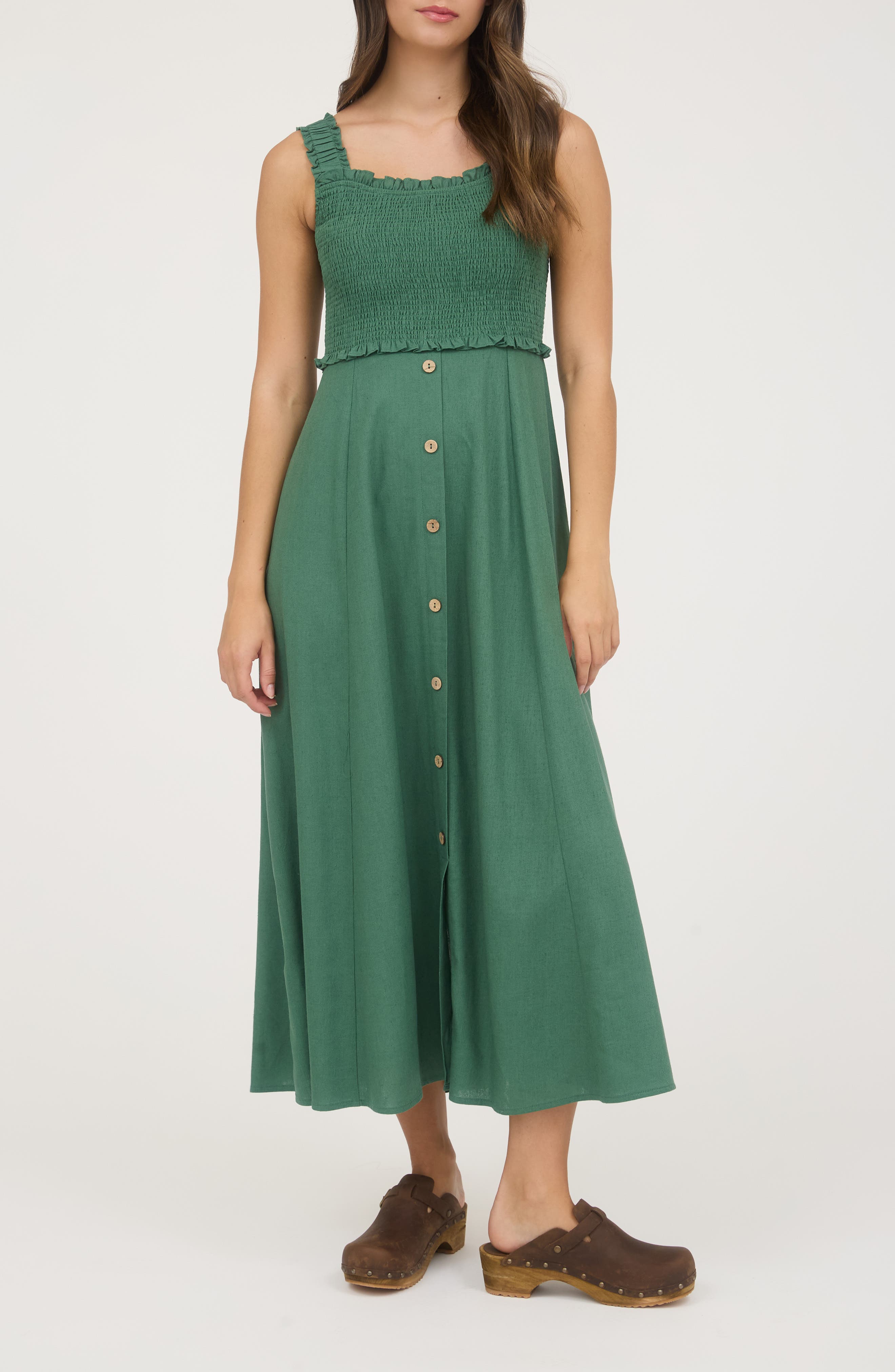 Smocked Midi Sundress - image 3