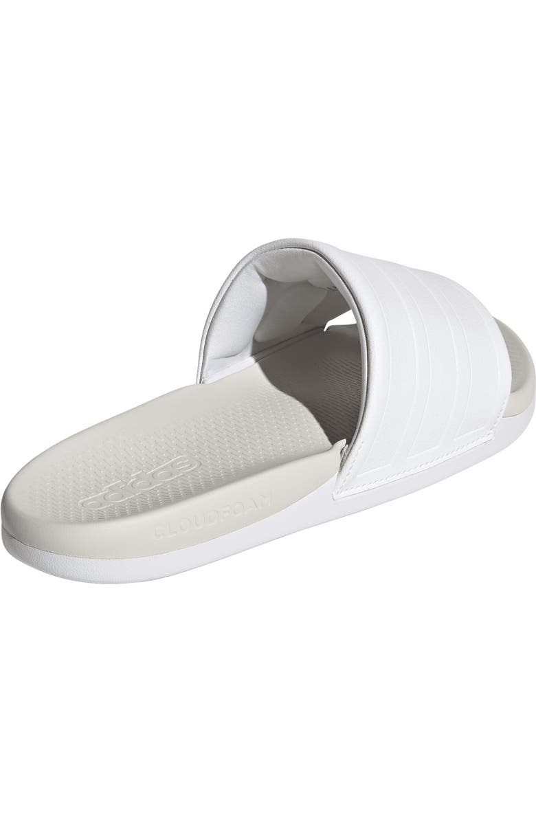 adidas Adilette Comfort 2.0 Slide Sandal, Alternate, color, White/ White/ Crystal White
