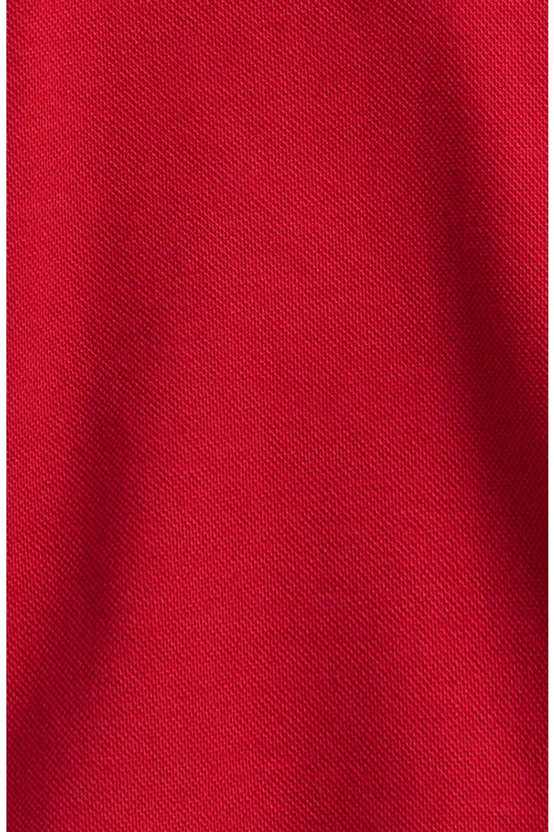 Kids' Tipped Stretch Cotton Piqué Polo, Alternate, color, RED