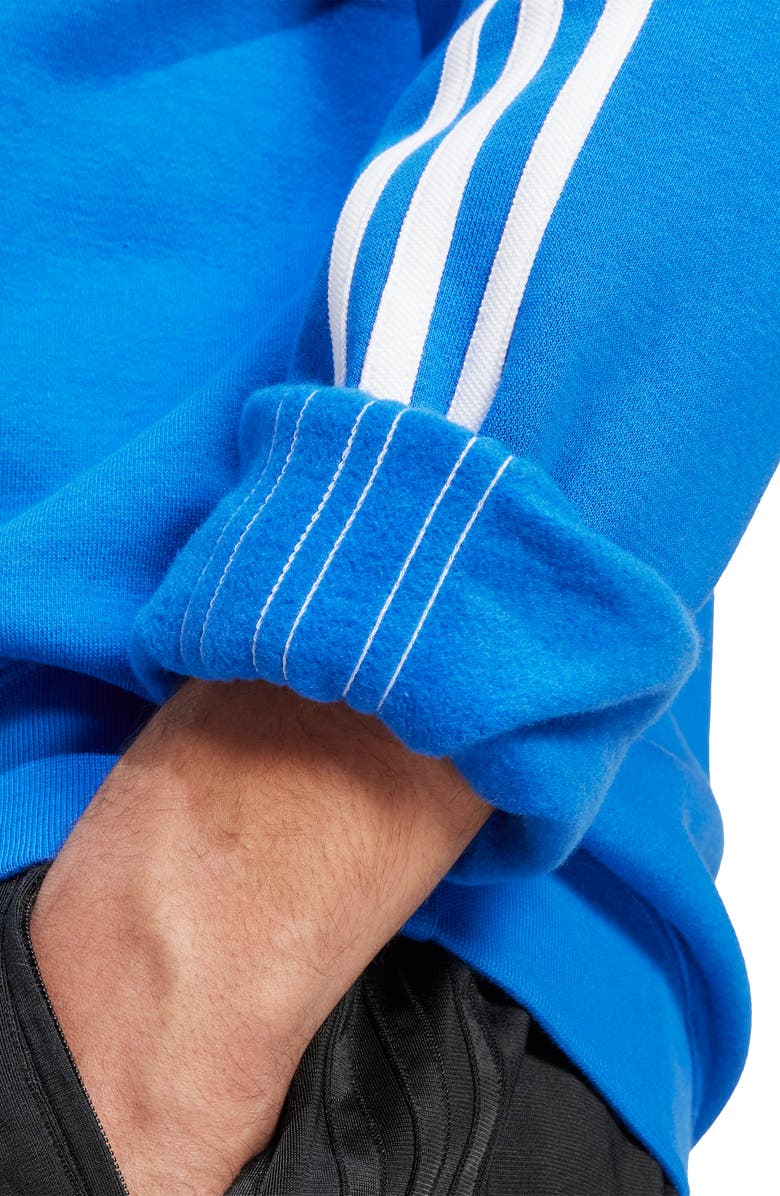 adidas Adicolor 3-Stripes Trefoil Logo Fleece Sweatshirt, Alternate, color, 