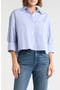 selected Light Blue White Stripe