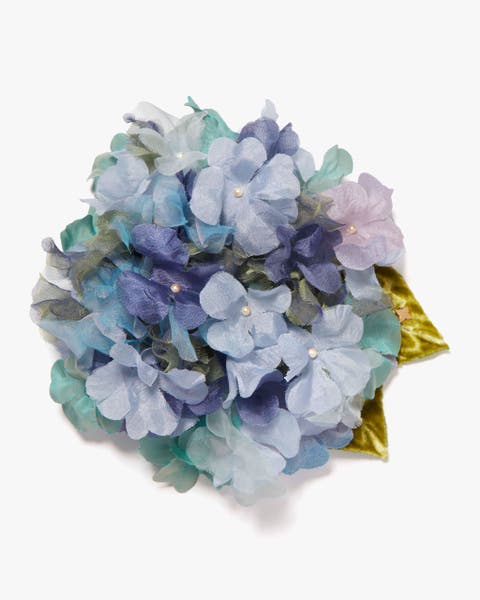 The Blue Hydrangea Floral Brooch