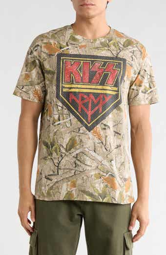 Goodie Two Sleeves KISS Army Patch Camo Graphic T-Shirt