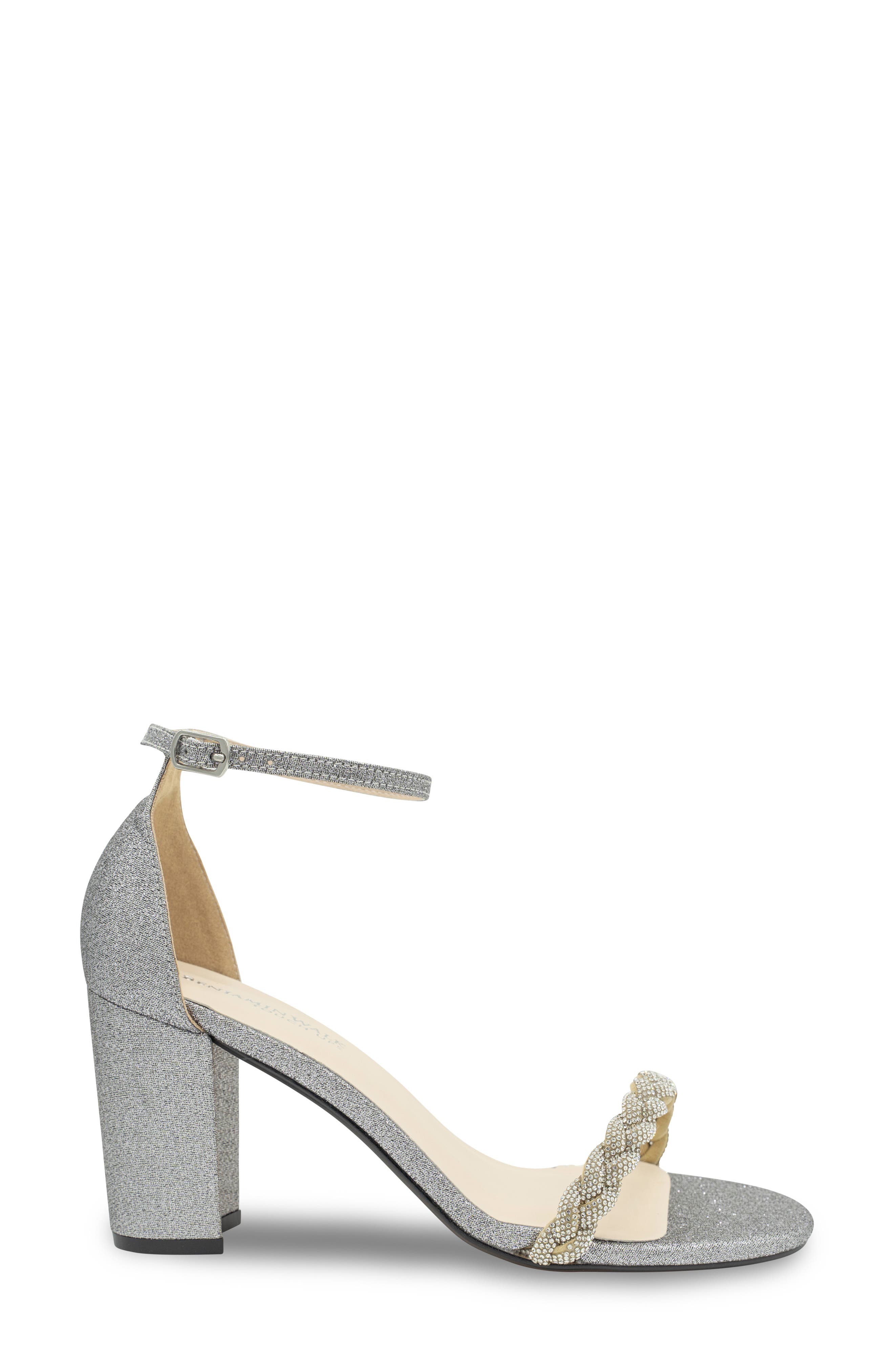 Touch Ups Whitney Ankle Strap Sandal, Alternate, color, Pewter