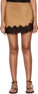 Sanctuary Everyday Satin Lace Miniskirt