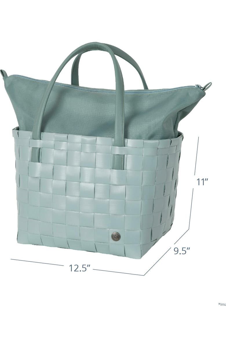 Handed By Color Deluxe Recycled Tote Bag, Alternate, color, Misty Grey