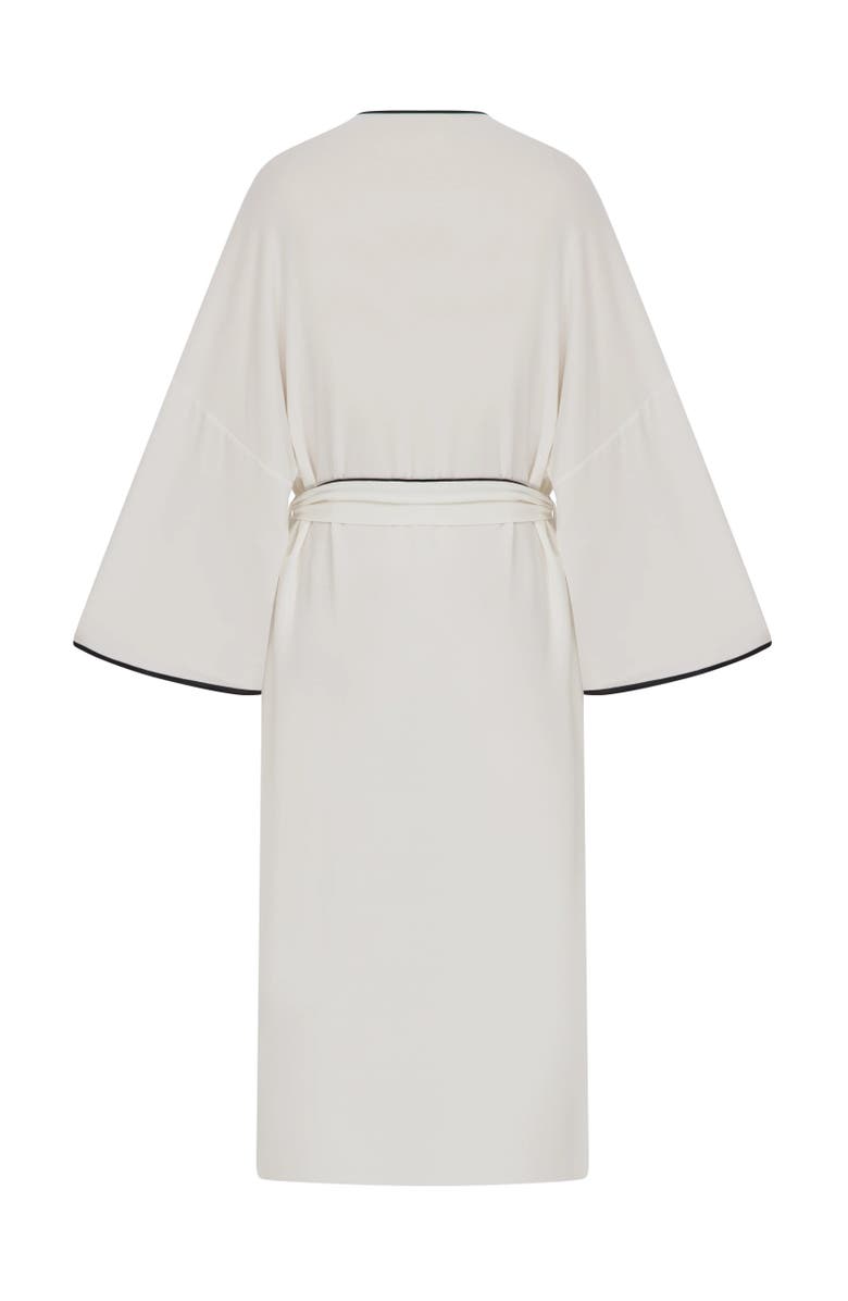 House Of Silk Monroe Soft Robe White, Alternate, color, White