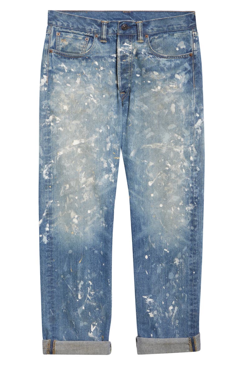 Straight Fit Distressed Jeans, Alternate, color, FENIMORE WASH