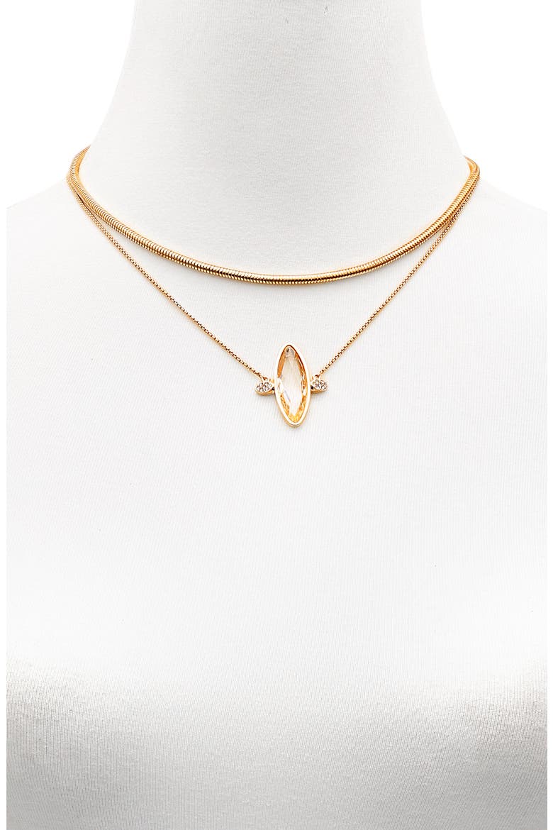 Set of Two Necklaces, Alternate, color, GOLD TONE