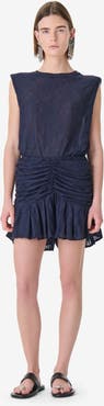IRO Hasley Ruched Mini Skirt