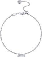 Lafonn Simulated Diamond Dog Bone Charm Bracelet