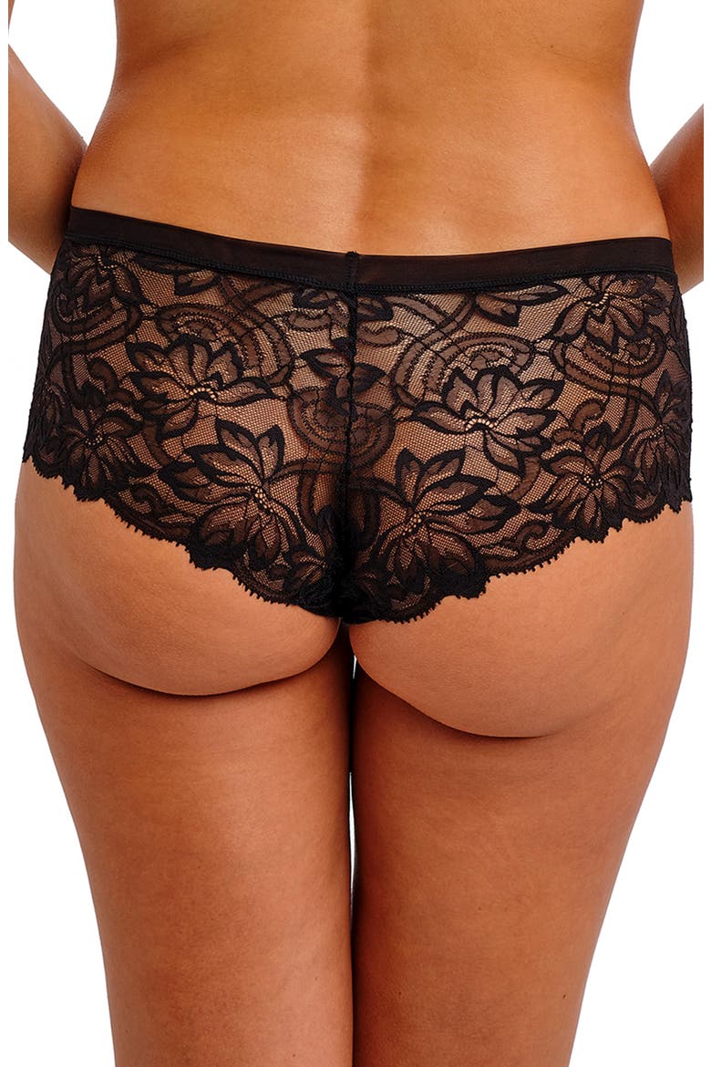 Abellia Lace Boyshorts, Alternate, color, BLACK