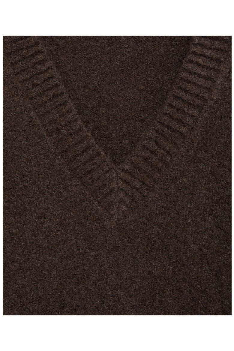 V-Neck Sweater, Alternate, color, CHOCOLATE