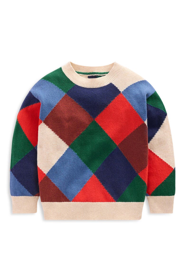 Kids' Argyle Sweater, Main, color, MULTI
