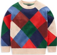 Mini Boden Kids' Argyle Sweater