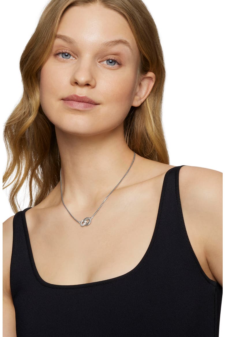 Belmont Necklace with Diamonds, Alternate, color, DIAMOND