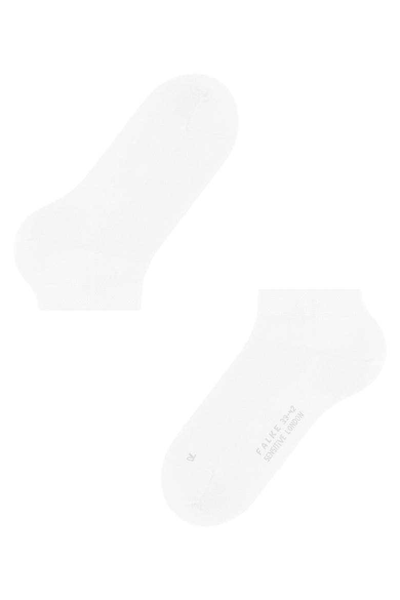 Sensitive London Sneaker Socks for Diabetics, Alternate, color, White