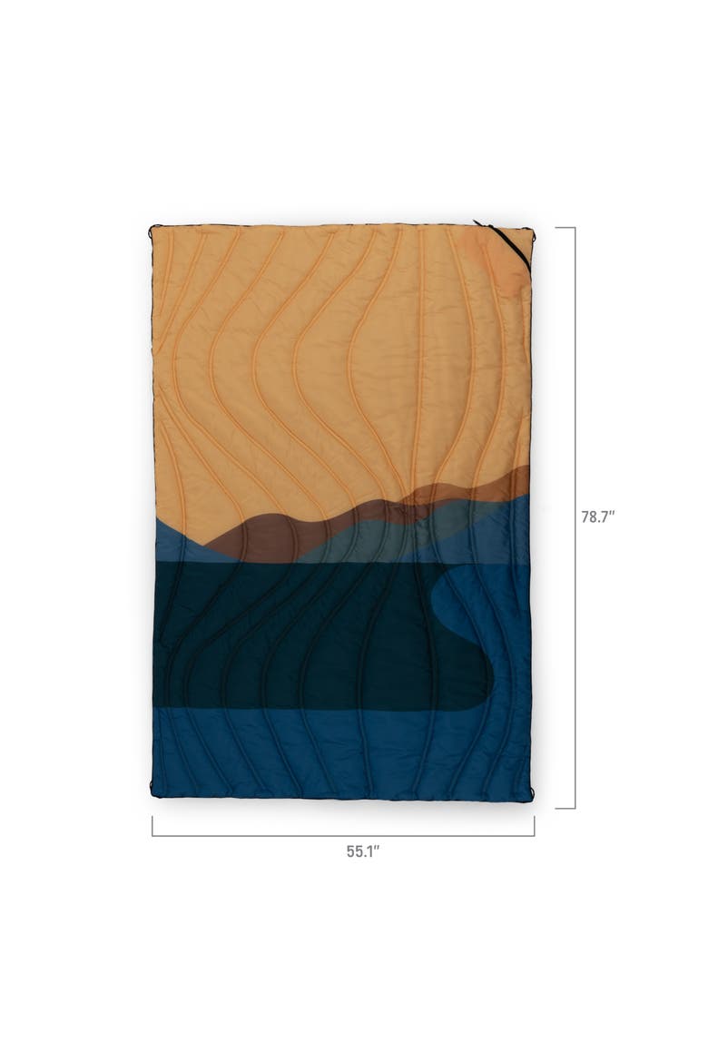 Aura Outdoor Puffer Blanket, Alternate, color, Sunrise Mountain