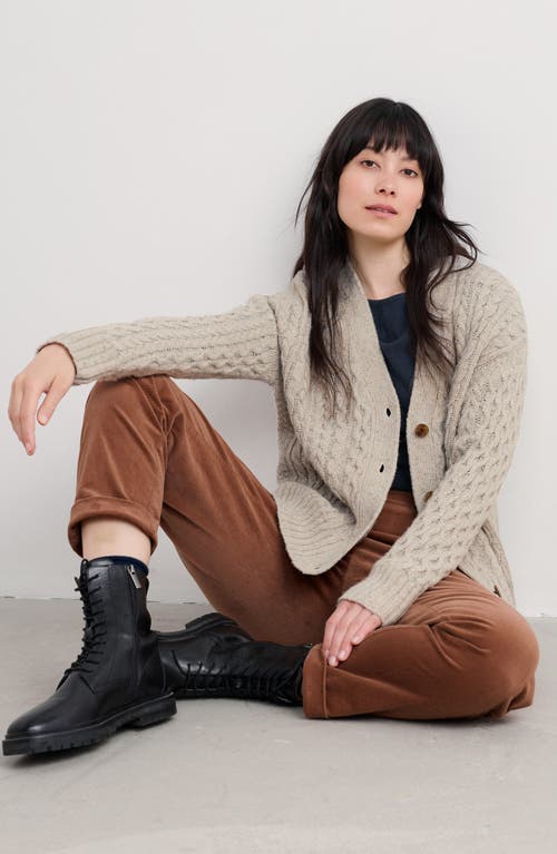 Seasalt Cornwall Newlyn Merino Wool Blend Cardigan In Neutral