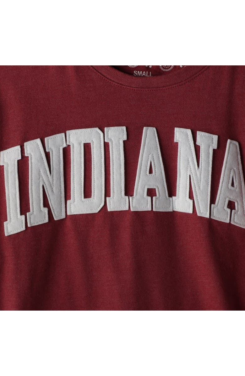 PRESSBOX Women's Pressbox Heathered Crimson Indiana Hoosiers Two-Hit Canyon Long Sleeve T-Shirt, Alternate, color, Crimson