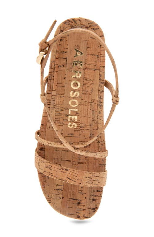Shop Aerosoles Miles Slingback Sandal In Natural Cork