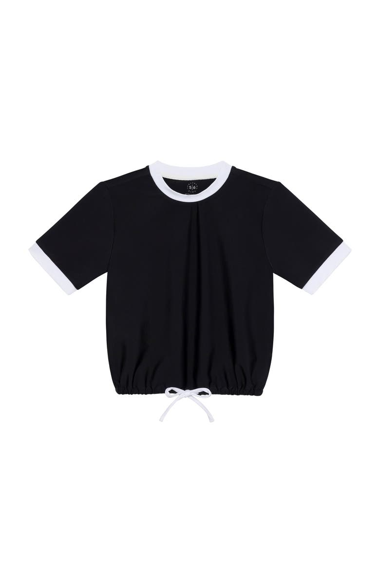 Courtside Kids Girls Dance Tee, Main, color, Black