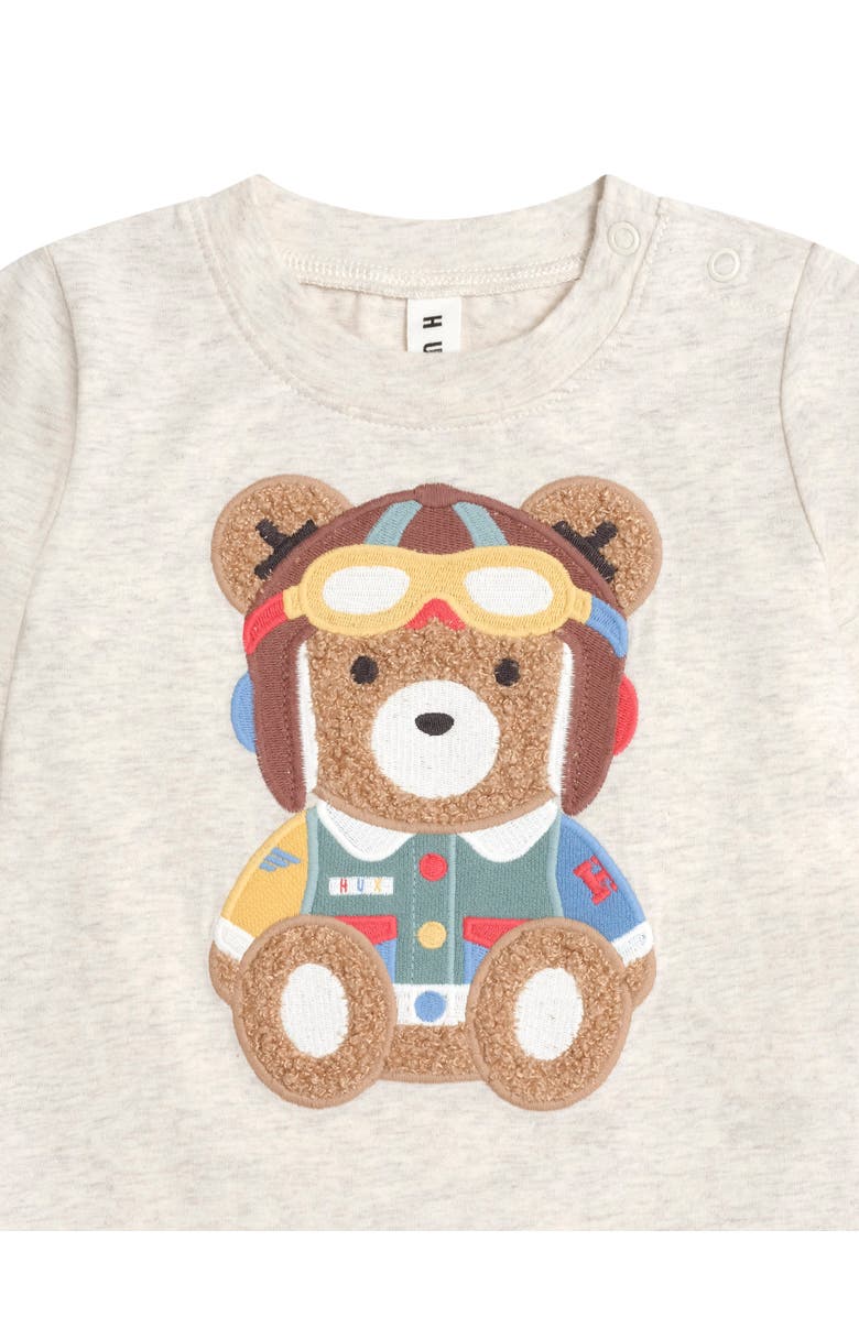 Huxbaby Pilot Huxbear Longsleeve Top, Alternate, color, Almond Marle