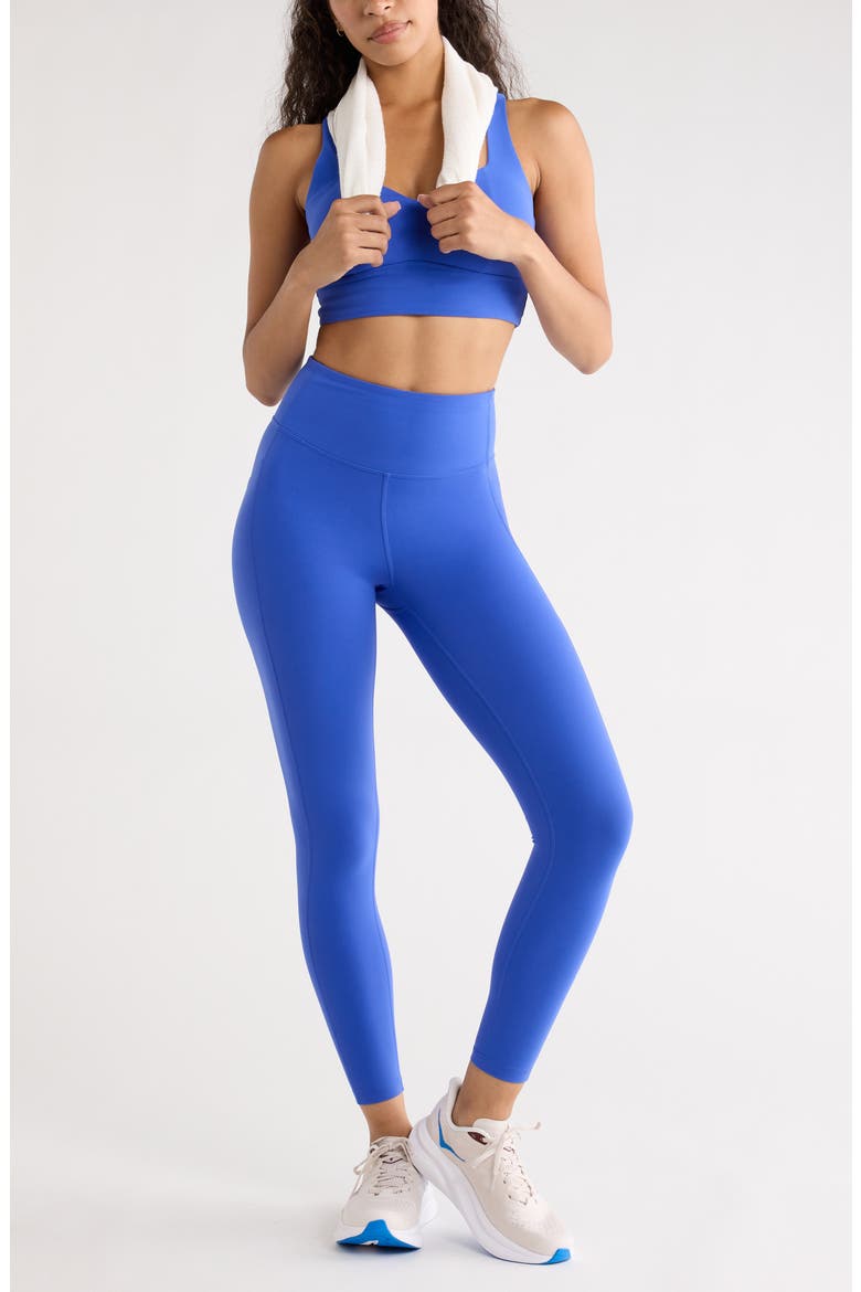 Studio Luxe High Waist Pocket Leggings, Alternate, color, BLUE DAZZLE