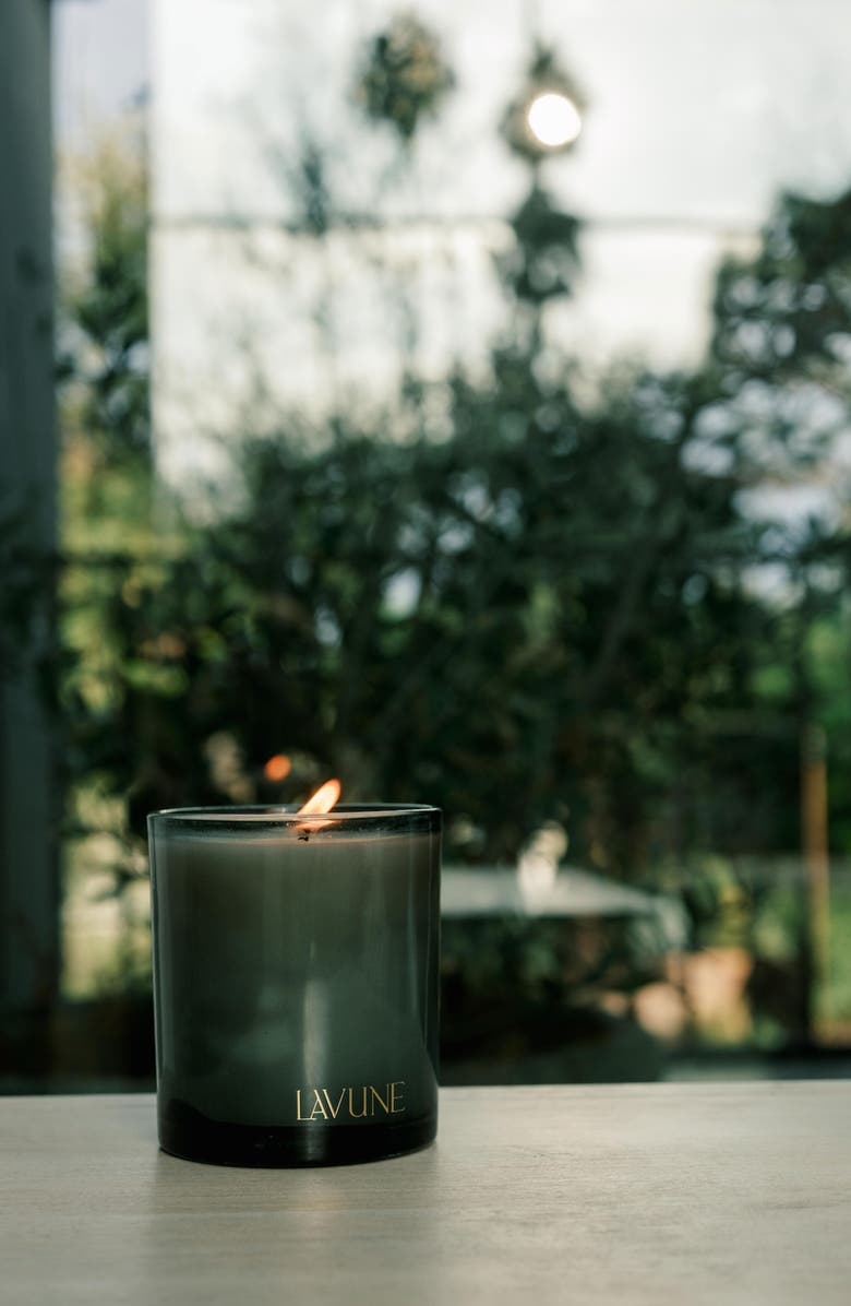 LAVUNE No. 8 Hearth Candle, Alternate, color, Dark Green