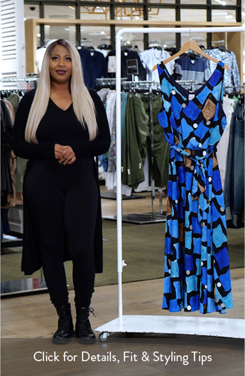 Sea Glass Bianca Tie Belt Maxi Dress, sales video thumbnail