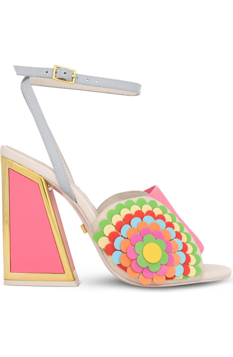 KAT MACONIE Carmel Floral Appliquè Ankle Strap Sandal, Alternate, color,