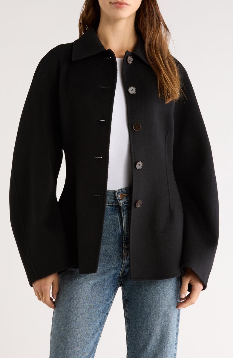 Róhe Sculptural Double Face Wool Jacket, Main, color, 