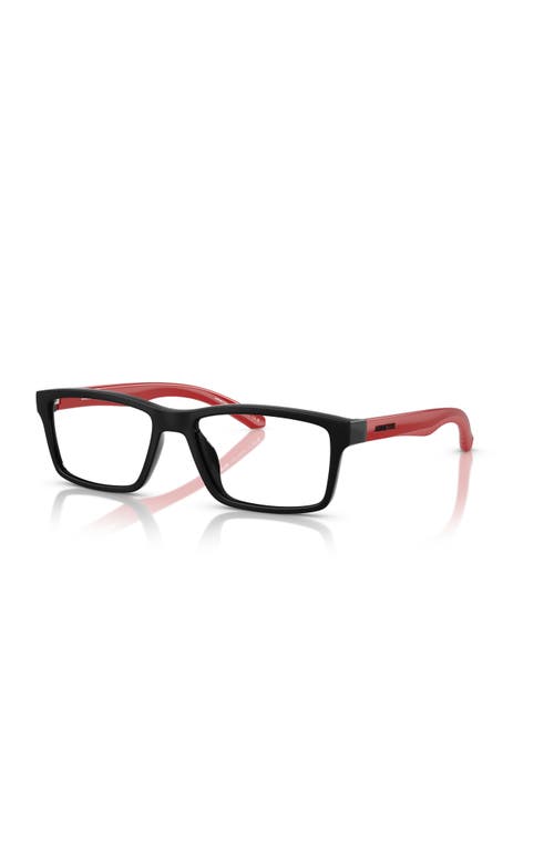 Arnette 54mm Rectangle Optical Glasses In Black