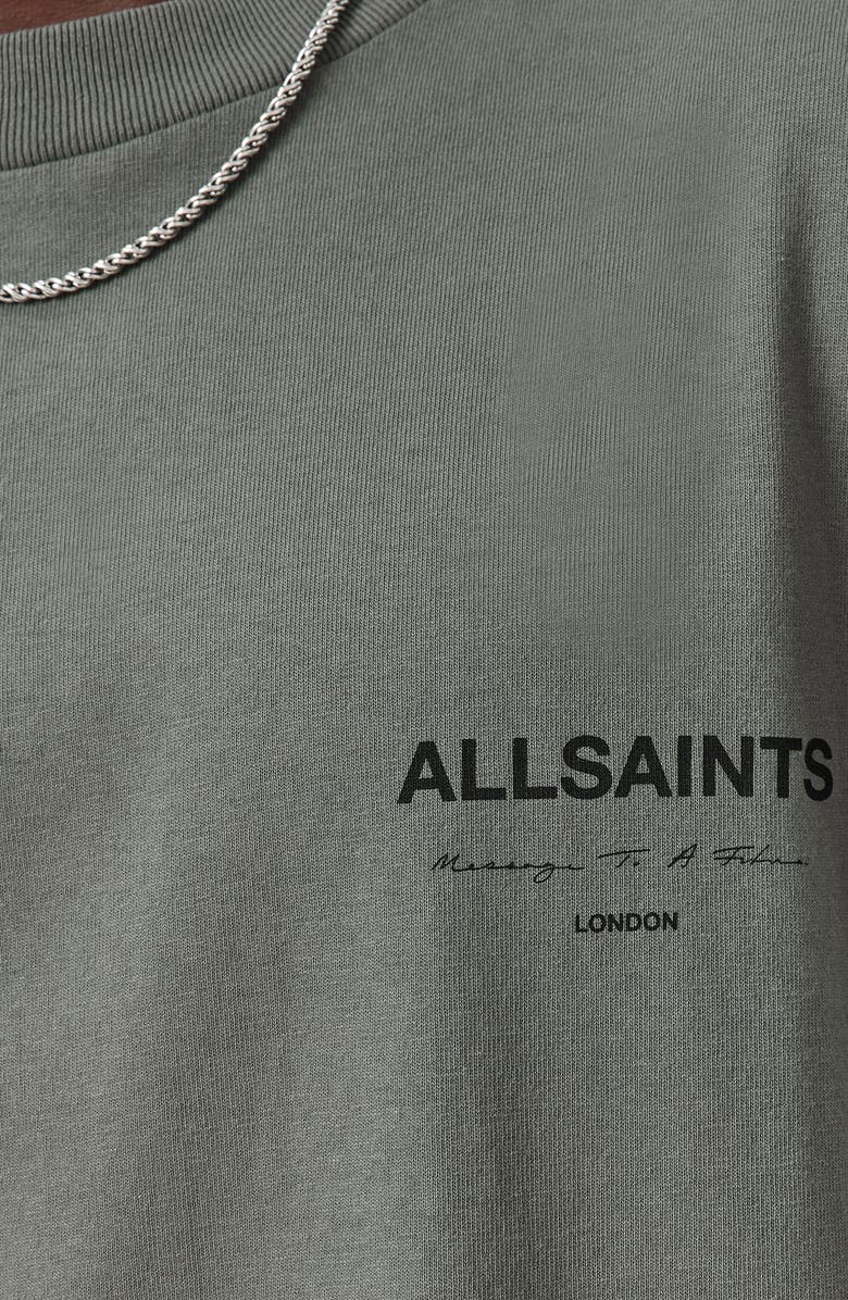 AllSaints Future Graphic T-Shirt, Alternate, color, Gastor Green
