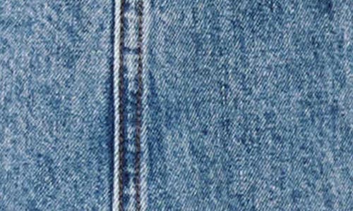 Frnch Spray Street Denim Dress In Denim Blue In Blue