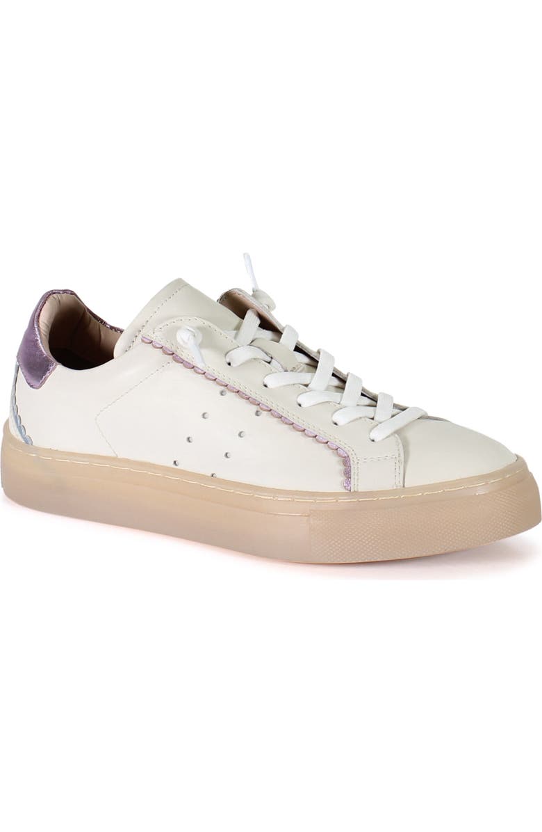 Diba True SHORE FRONT Leather Sneaker, Main, color, Off White/Lilac