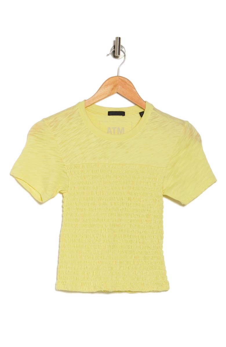 ATM Anthony Thomas Melillo Smocked Slub Jersey T-Shirt, Alternate, color, 
