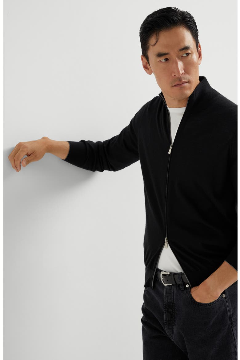 Lightweight cardigan, Alternate, color, Black