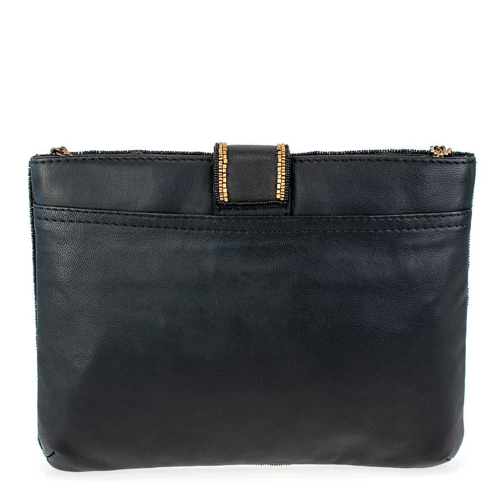 Mary Frances Accessories Untamed Crossbody Handbag, Alternate, color, Black