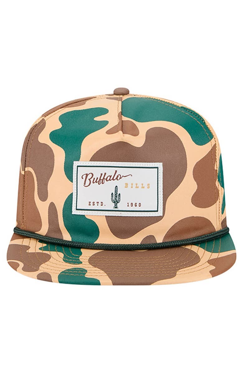 New Era Men
s New Era Camo Buffalo Bills Duck Rope 19TWENTY Snapback Hat, Alternate, color,