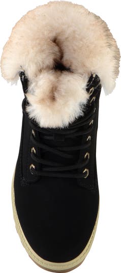Empire High Faux Fur Lug Sole Boot