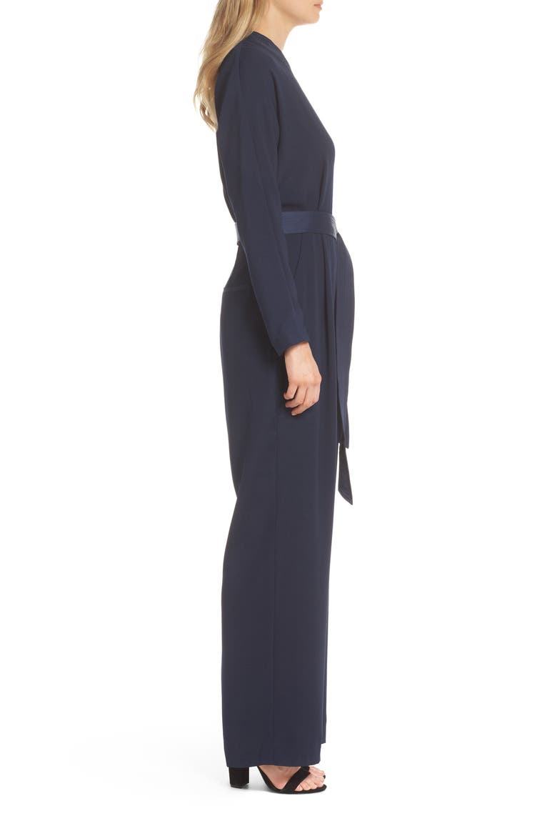 Surplice Jumpsuit, Alternate, color, NAVY