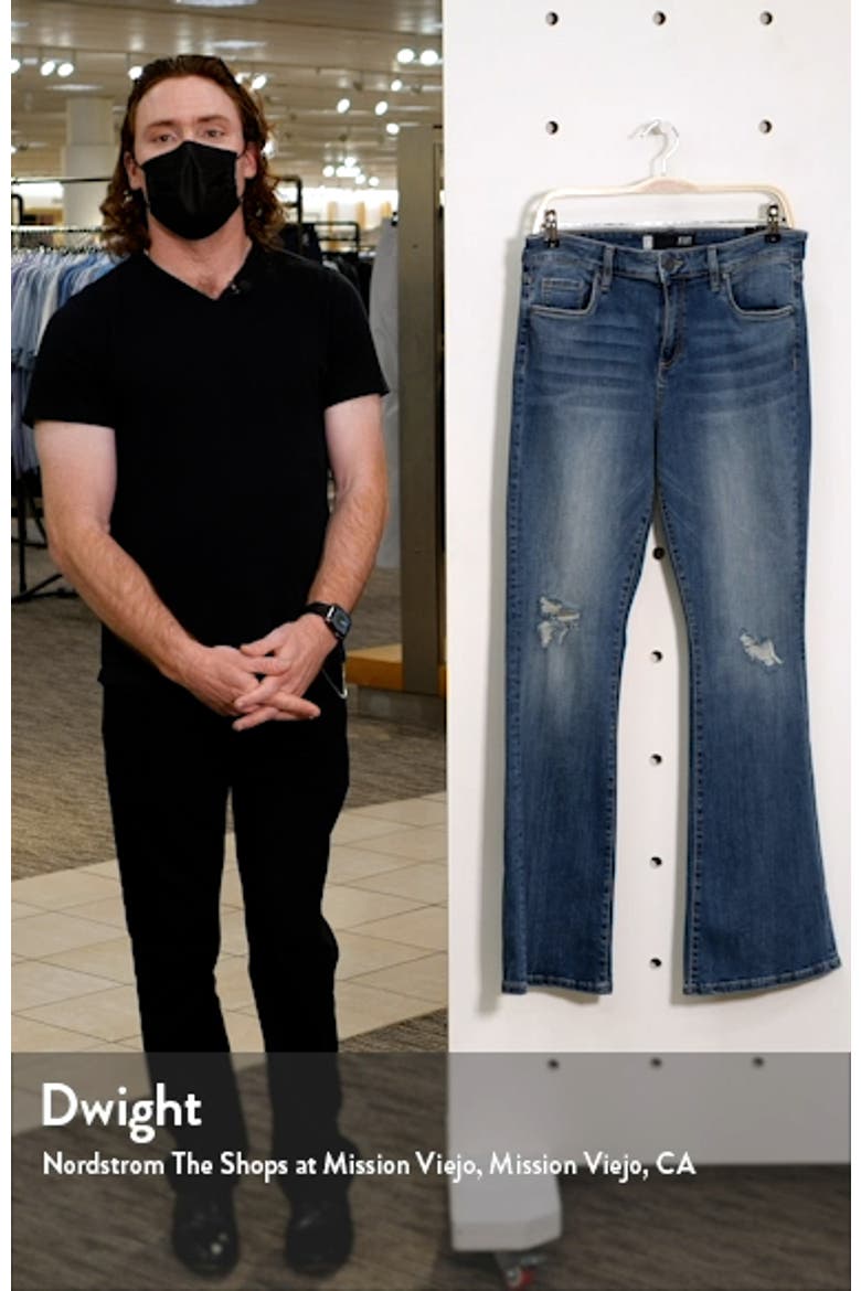 KUT from the Kloth Ana Ripped High Waist Flare Jeans video