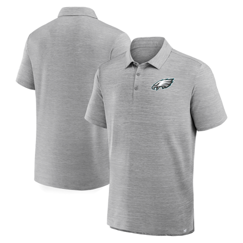 Men's Fanatics Heather Gray Philadelphia Eagles Clutch Polo