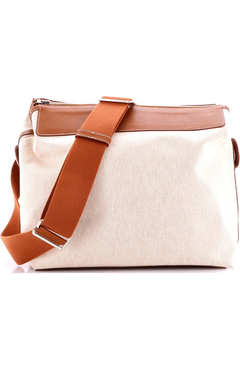 Pre-Owned Hermes R.M.S 12H Bag Toile and Leather, Main, color, Gold