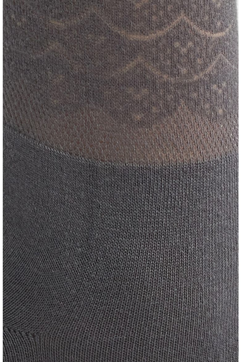 Lace Border Ankle Socks, Alternate, color, CASTLE ROCK