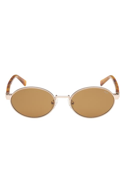 Abercrombie & Fitch 51mm Oval Sungalsses In Brown