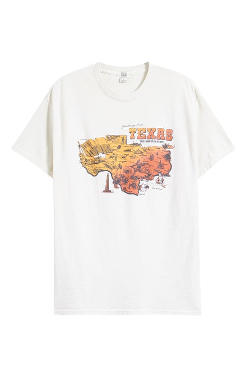 BDG Urban Outfitters Texas Cotton Graphic Boyfriend T-Shirt in White 