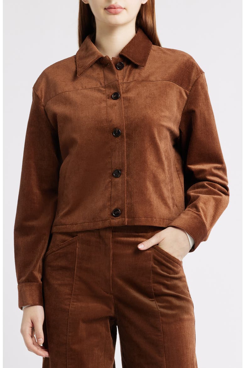 Jones Corduroy Shirt Jacket, Alternate, color, CARAMEL