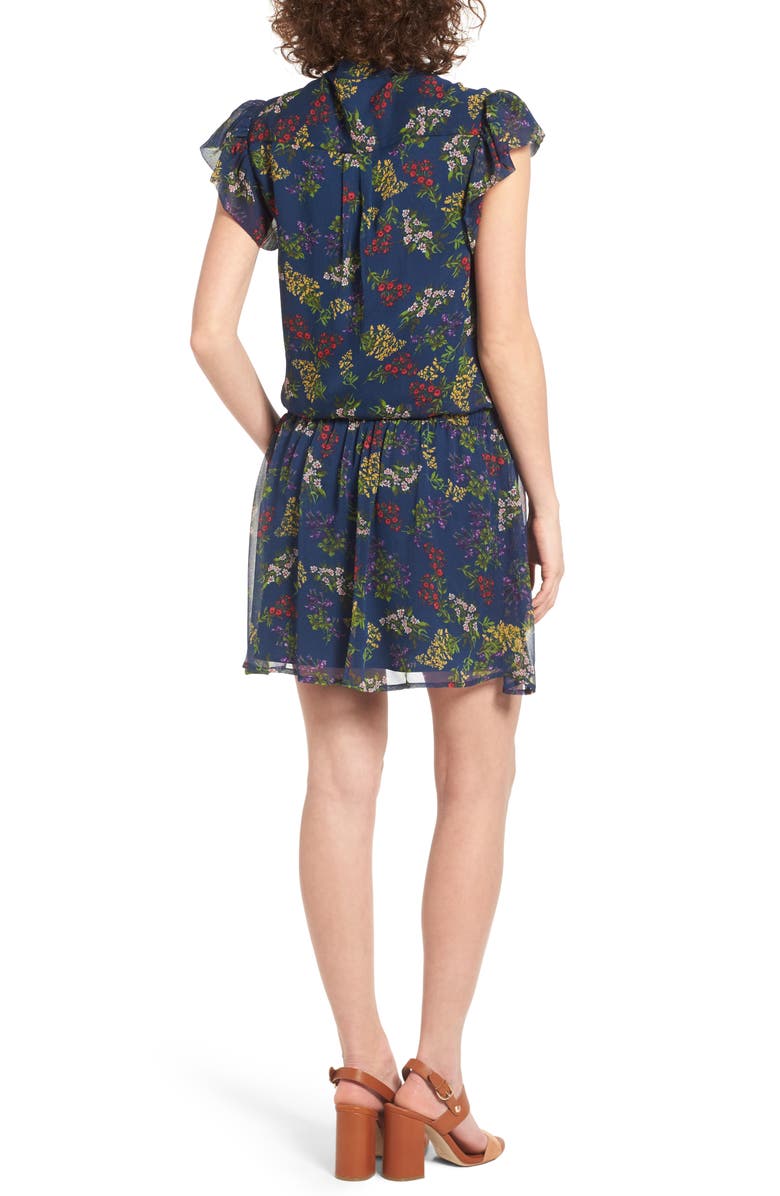 Ella Moss Poetic Garden Silk Dress, Alternate, color, 